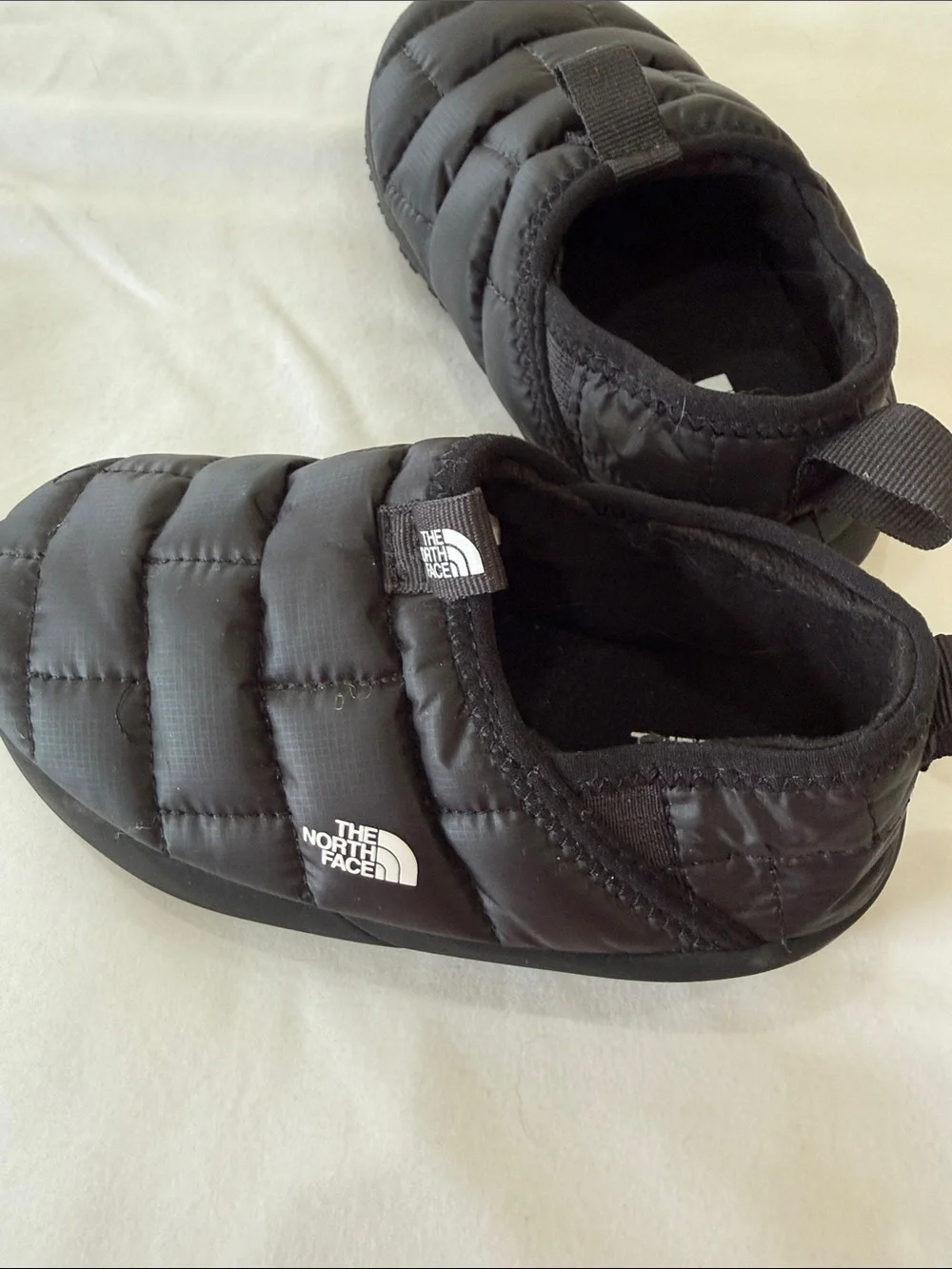 The North Face Quilted Slip-On Puffer Shoes - Black